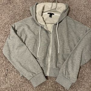 Forever 21 Crop Zip Up